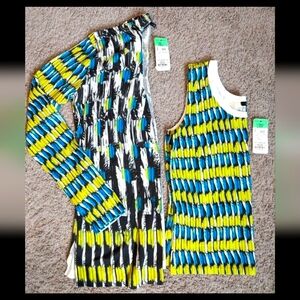 Carlisle Geo Print Cardigan Set